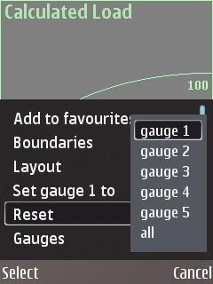 Boundaries Open Gauge boundaries view as seen in Picture 9. Layout Open Gauge Layout view as seen in Picture 10. Unit [X] Select sub-value X.