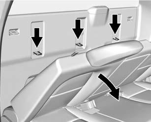 For extended cab without rear seat and crew cab models, there are top tether anchor symbols to assist you in locating the top tether anchors.