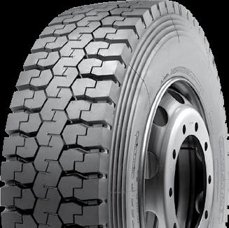 Tread pattern provides excellent drainage and slip resistance. 211005733 11R22.5 H/16 TL 8.25 26 41.5 11.0 6610/6005 120/120 L 146/143 128 211005734 295/75R22.5 G/14 TL 9.00 26 39.9 11.