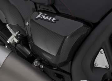 Carbon Rear Fender VMAX Stylish fender for the rear wheel Part of the Carbon VMAX Accessory Collection; also consisting of air intakes, top cover, meter cover, front fender and side covers Gives your