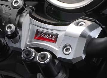 meter cover, side cover set, clutch cover and a handlebar cap For a sophisticated and stylish look 907-981Y3-12-00 Anodised aluminium with matt black finish The optional VMAX Billet
