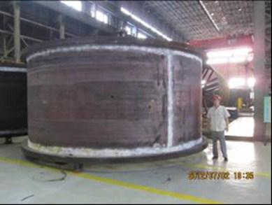 CuDeco Ball Mill Fabrication at CITIC Plant in China Items being inspected by Sinosteel