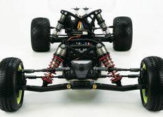 bringing back 1/10-scale electric racing. Its innovative design takes full advantage of envelope-pushing LiPo and brushless power.