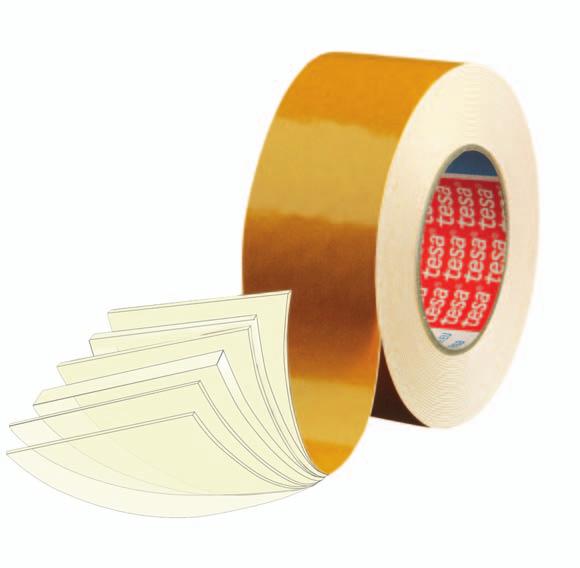What a tesa Tape is Made of The heart of a high quality tesa tape is the backing which can be made of a variety of materials from paper to plastic films.