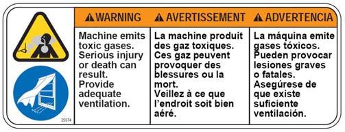 Do not use flammable materials in tank.