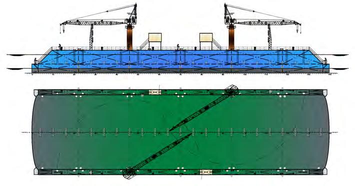 COT.FDD.005 : 280.00 Ft. EXTERNAL : 80.00 Ft. INTERNAL : 70.00 Ft. : 8.00 Ft. DRAFT : 4.00 Ft. This proposed Dry-dock is in an advanced proposal stage to enable docking inland vessels.