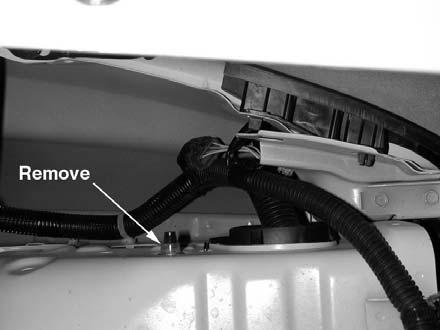 Fig. 9 Fig. 10 g) From underneath the car, install the AEM lower inlet pipe into the passenger side bumper cavity.