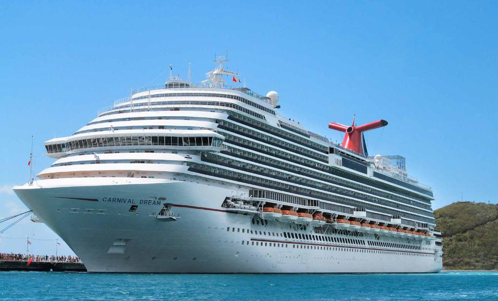 CARNIVAL DREAM The first ship of its class, Carnival Dream s maiden voyage took place in 2009 after leaving Fincantieri s yard.