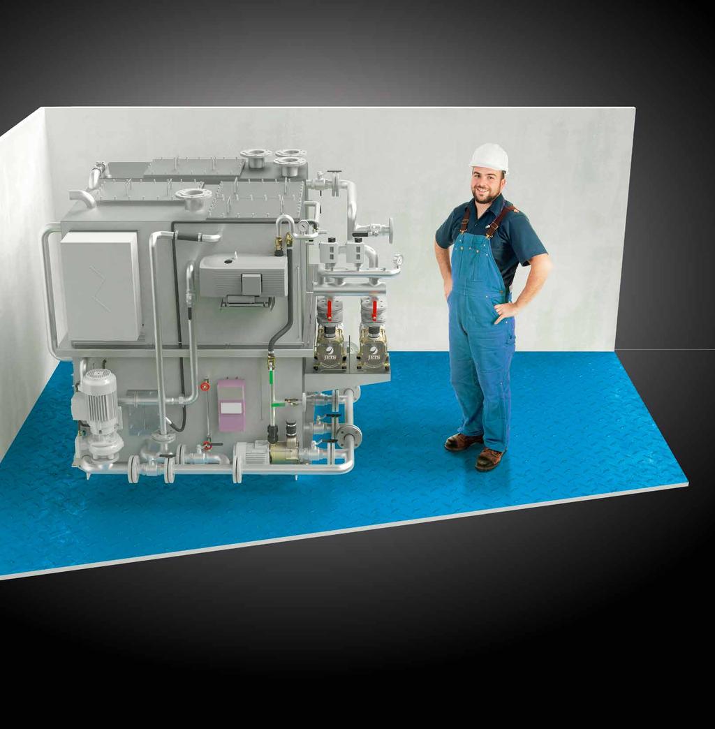 ECOMOTIVE SEWAGE TREATMENT PLANT BY JETS A FIRST-CLASS COMBINATION The Ecomotive range of sewage treatment plants is developed for optimal integration with our Vacuumarator pumps.