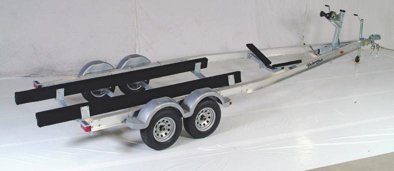 With durable carpeted bunks and smooth-towing assembly, a Yacht Club trailer gently holds your precious cargo for a ride over the open road as smooth as a calm lake.