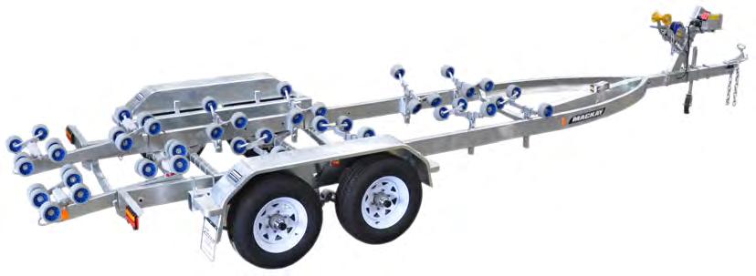 PU SERIES Top Class Functionality STANDARD FEATURES 8 Galvanized steel frame with two year structural warranty Galvanized steel springs, axles & disc hubs Transom tie-down points