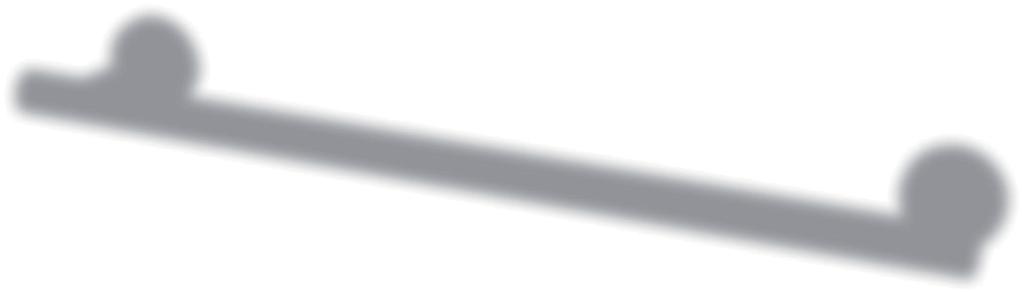 Toallero barra 30 cm. pulida Single towell rail 30 cm. polished Ref. 150111 DIM.: 300 mm. x 90 mm. x 50 mm.