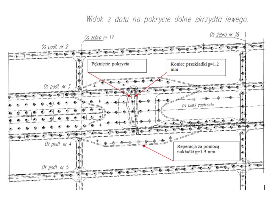 Stress Analysis of the PZL M28 s Airframe Subjected to Repairs During Fatigue Tests b) Fig. 2.