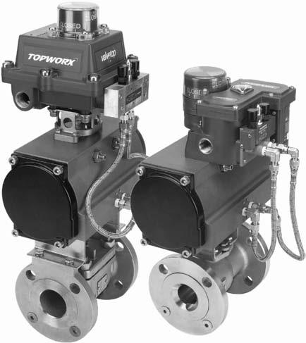 1186 Control Valve Selection and Sizing FIG. 6.11e Discrete valve coupler incorporates solenoid and position feedback. (Courtesy of TopWorx.) centralized controls can subsequently also be reduced.