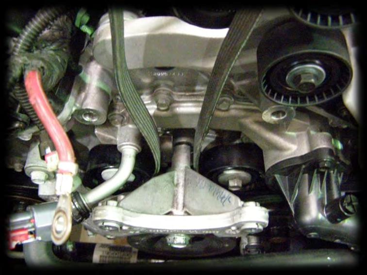 22. Install the drive belt Install the new drive belt and re-attach the alternator and bracket