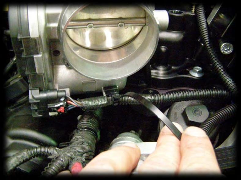 23. Install the throttle body Prior to installing the throttle body remove the o- ring seal from the OEM manifold and fit it to the throttle body