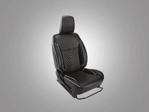 S E A T C O V E R S Elegant seat covers with a wide range of stylish patterns, designed exclusively for Baleno.