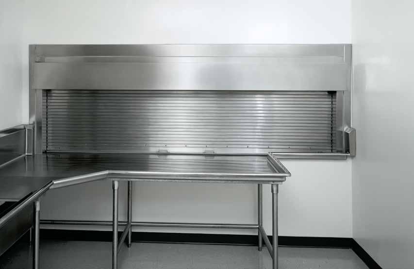 INTEGRAL FRAME ROLLING COUNTER DOOR MODELS 655/657/658 These models combine an attractive finished appearance with the convenience of a factory-assembled unit.