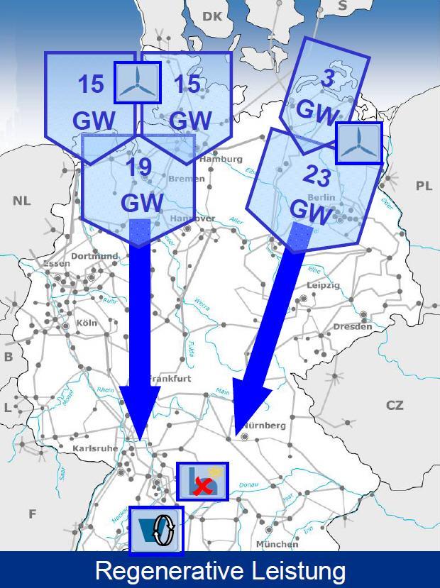 Reasons for DC Overlay Grid in Germany Installed Generation Capacity *: June 2012: 168 GW; Jan. 2013 174 GW * Source: Federal Network Agency, Germany Remark: for Decades, it was 120 GW nearly const.