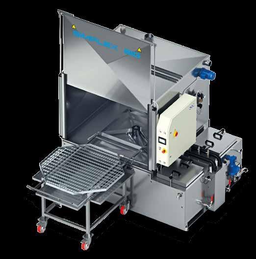 SIMPLEX BIG 2B PARTS WASHERS WITH ROTARY BASKET, PLC AND TOUCHSCREEN Simplex Big is a system ideal for the automatic washing of medium and large size mechanical parts.