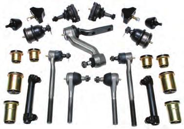 2 Upper Ball Joints 4 Lower Control Arm Bushings 2 Lower Ball Joints DIX-69 4 Upper Control Arm Bushings 2 Outer Tie Rods 2 Stabilizer Ends Links 2 Inner Tie Tods 2 Adjustor Sleeves 1 Idler Arm