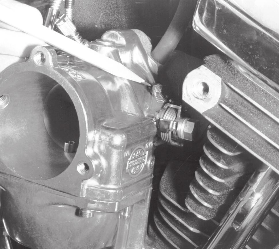 Overflow hose missing from the carb bowl can cause engine to miss and break up at high speeds.