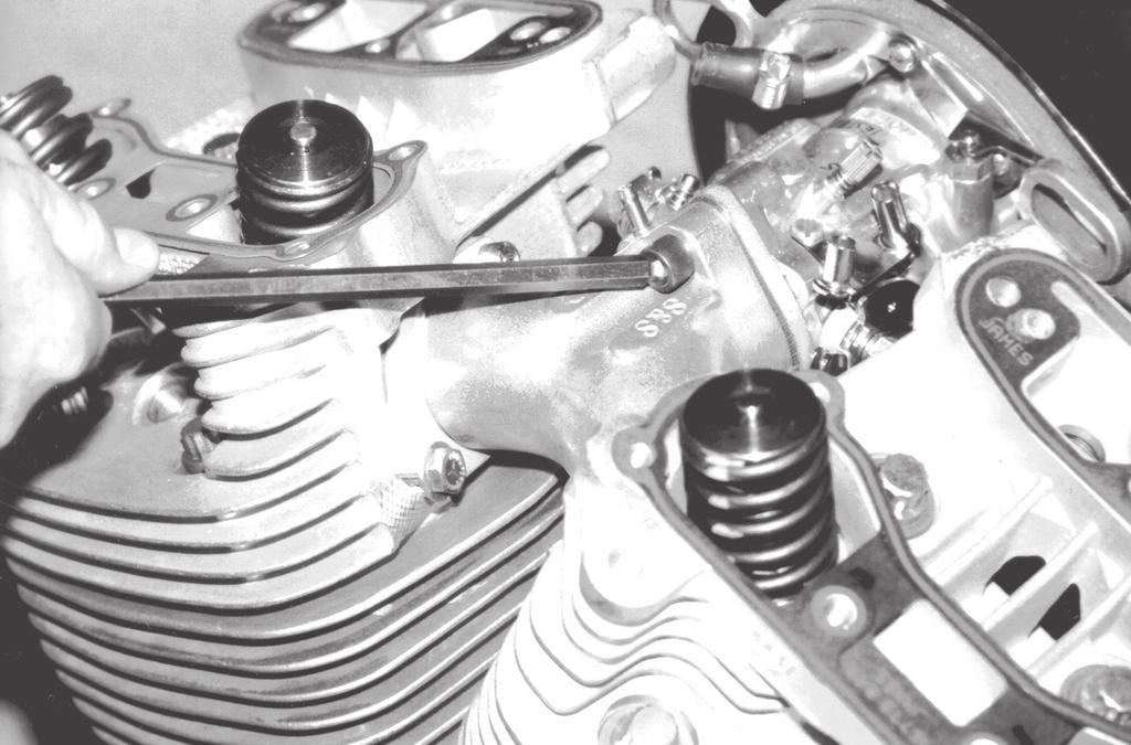 NOTES: Removing and tightening hard to reach Allen bolts like carb-manifold mounting bolts and manifold flange bolts can be greatly simplified by using some special tools.