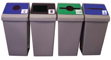 Recycling Centre The Smart Sort Model # BSSSMTBODY (GRY) Model # BSSSMT-L (GRY) Specific openings make for a quality sort. Color coded opening promotes proper separation.