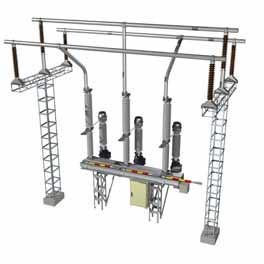 5 kv Line Entrance Module Apparatus which not can be erected together with the DCB must have their own structure. For that purpose a line entrance module is available.