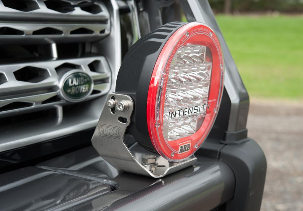 LED Turn Signals: Press form apertures in each wing are provided to fit ARB s LED indicator / turn signal.