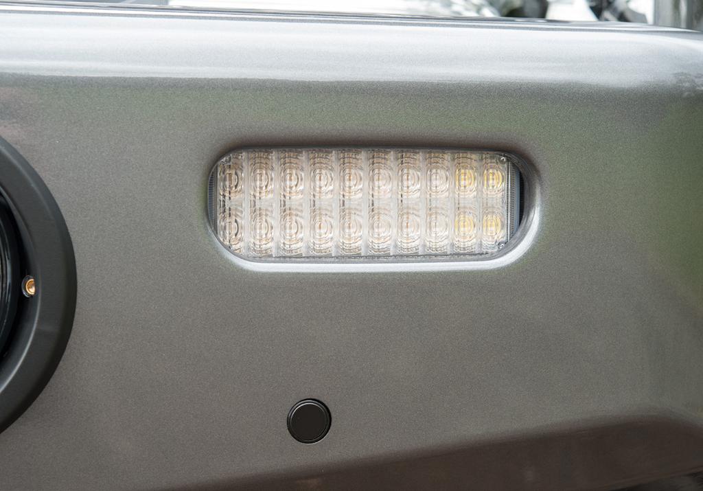 Driving Light Mounts: The press formed top pan includes laser cut holes for fitment of a range of