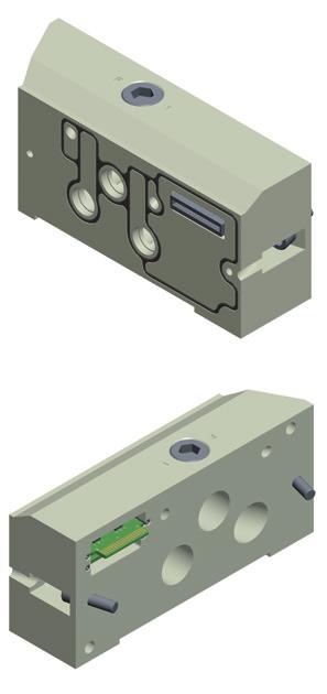 0/ 02/ 0 daptor Plate Kit The adaptor plate allows the transition from 0 Series to 02 Series and 02 Series to 0 Series in a single manifold assembly.