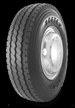 LZ-02+ All axle position tire for long haul & regional applications compound is designed to offer excellent protection against cuts & tears