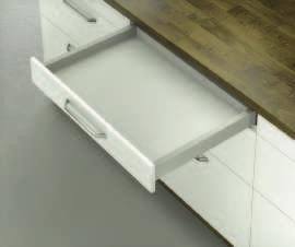 DRAWER SIDE RUNNER SYSTEMS HÄFELE MOOVIT MX Drawer and Pull Out for Door Front FixingDrawer Side Runner SystemsHäfele MX / Planning and ConstructionDimensional data not binding.