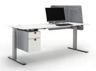 OFFICYS TABLE BASES WITH ELECTRIC HEIGHT ADJUSTMENT COMPLETE SETS Table BasesOfficys Table BasesElectric height adjustment complete setsplanning and ConstructionDimensional data not binding.