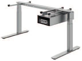 OFFICYS TABLE BASES WITH ELECTRIC HEIGHT ADJUSTMENT COMPLETE SETS Table BasesOfficys Table BasesElectric height adjustment complete sets / Planning and ConstructionDimensional data not binding.