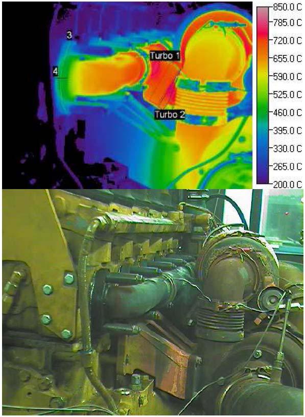 Figure 9: Thermal Imaging f an Exhaust System Static lab testing allws fr sme f the mst basic material input fr simulatin analysis.