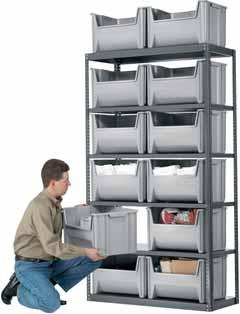 Storage Systems Shelving Systems 22-gauge steel with baked enamel finish.