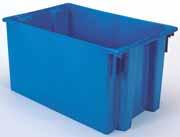 Totes, Containers & Pallets Nest & Stack Totes Smooth surfaces are easy to clean Comfortable grip makes handling easy Extremely durable industrial-grade totes.