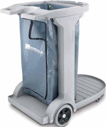Experience a revolution in your cleaning productivity with the AkroClean Compact Cleaning Cart!