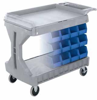 Carts & Transport Systems ProCart A customizable work center for the assembly line, warehouse, or wherever you need portable storage.