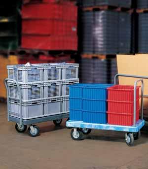 Carts & Transport Systems VERSA/Deck Versatile, structural foam cart with multiple handle and caster options.