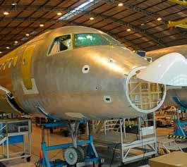 SUCCESS STORY AIRCRAFT OVERHAUL & REPAIR CONTRACTOR Epoxy adhesive removal from carbon fibre inner skin of fuselage.