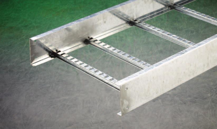 Light Duty Steel able Ladder 3" (76mm) NEM VE 1 Loading Depth - Series 148 ctual Side Rail Height - 3.625 (92mm) ctual Loading Depth = 3.