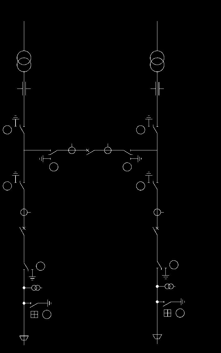 5 m Single-line diagram -Z1 -Z1 -QZ1 -T1 -T2