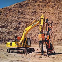 ExcaDrill 22A The ExcaDrill 22A is designed for foundation drilling, road cutting, pipeline frenching, demolition works and dimensional stone quarries with the hole diameter range of 30-40 mm.
