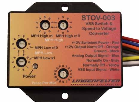 Lingenfelter STOV-003 Speed Based Relay Control Module (vehicle speed activated switch) & Speed to Voltage Convertor PN: L460270000 1557