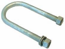 > SUSPENSION SUSPENSION - U BOLTS Galvanised Supplied with nuts and washers Square U-Bolts Axle Inside Inside Thread Thread: Shape: Width A: