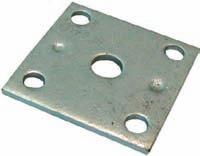 Plates and 4 x 2077 U Bolts V2187 SUSPENSION - FISH PLATES Galvanised Plate Inside Inside Hole Thickness: Width A: Length B: Size: 2258G 6mm