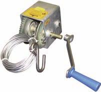 Maximum pull 750kg Durable zinc plated CPW5 CPW5W Description: Winch without wire & hook Winch including wire &